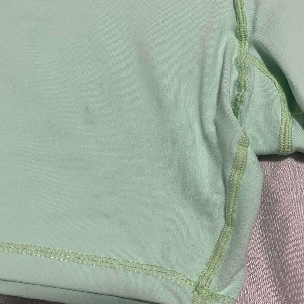 Green lululemon biker shorts, size 10 - Picture 4 of 4